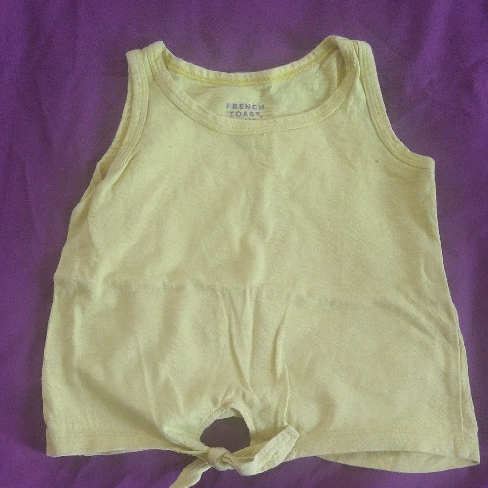 French Toast Light Yellow Kids Tank Top